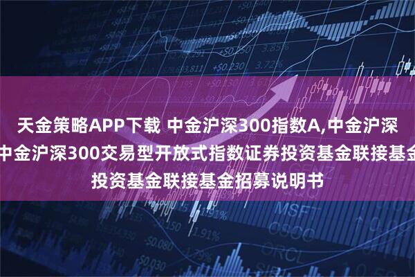 天金策略APP下载 中金沪深300指数A,中金沪深300指数C: 中金沪深300交易型开放式指数证券投资基金联接基金招募说明书